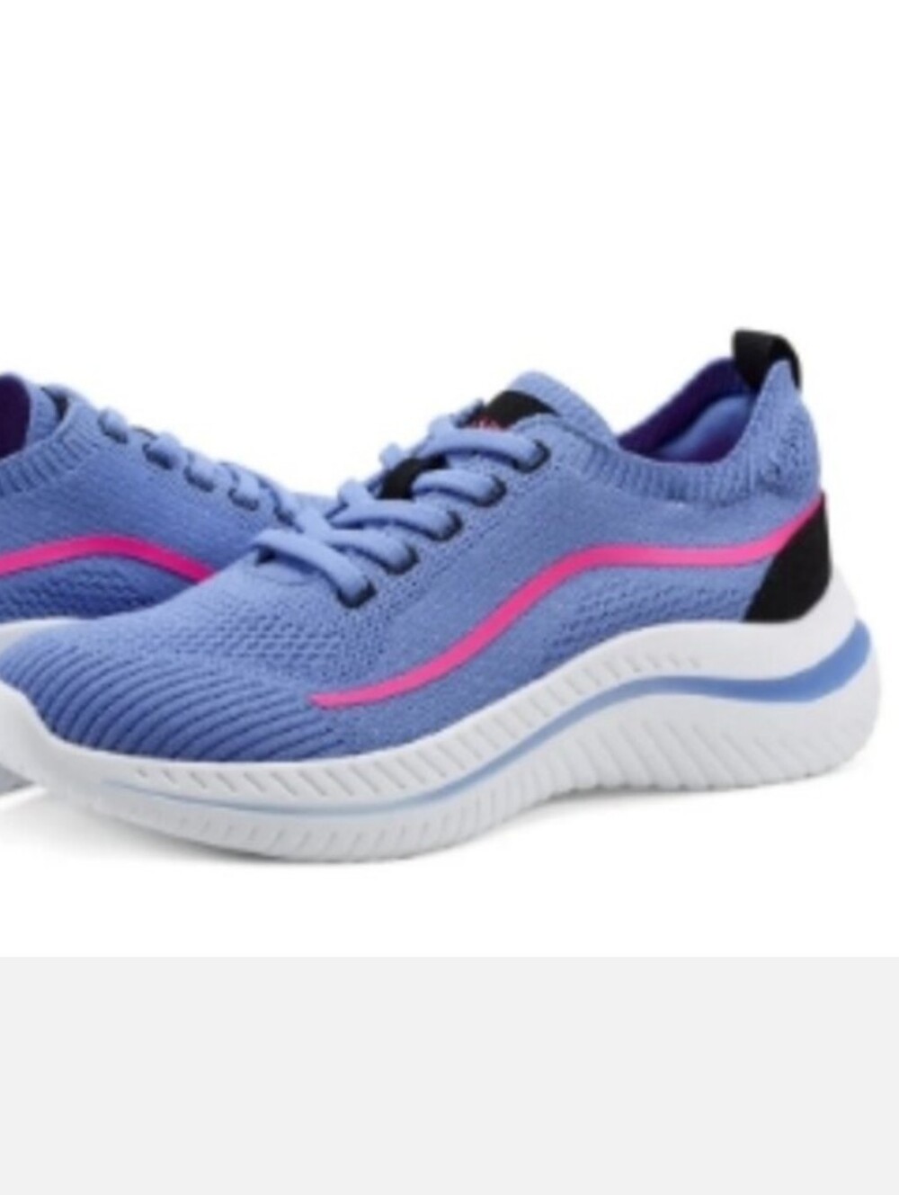 "Easy Spirit" GAGE 2 Woman's  Sneakers Size 6.5 Blue w/pink Stripe